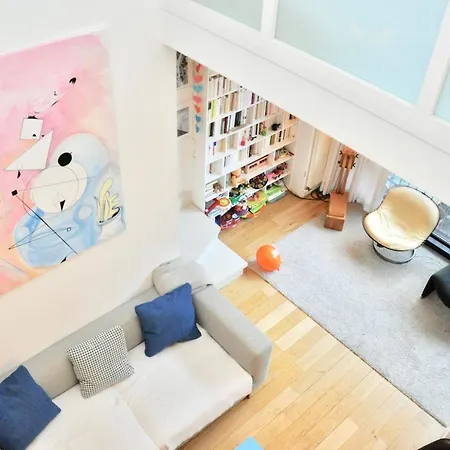 アパート Nice Apartment Like A Loft Near Buttes-Chaumont パリ