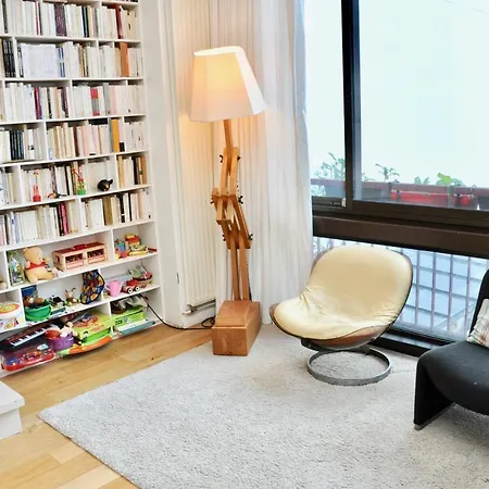 アパート Nice Apartment Like A Loft Near Buttes-Chaumont